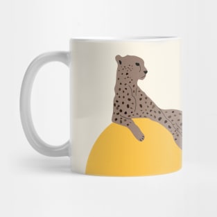 Leopard and sun Mug